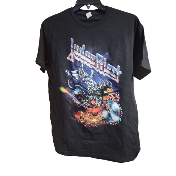 Judas Priest Screaming for Vengeance T-Shirt Black Men’s L Montage by Optima He - Picture 1 of 5